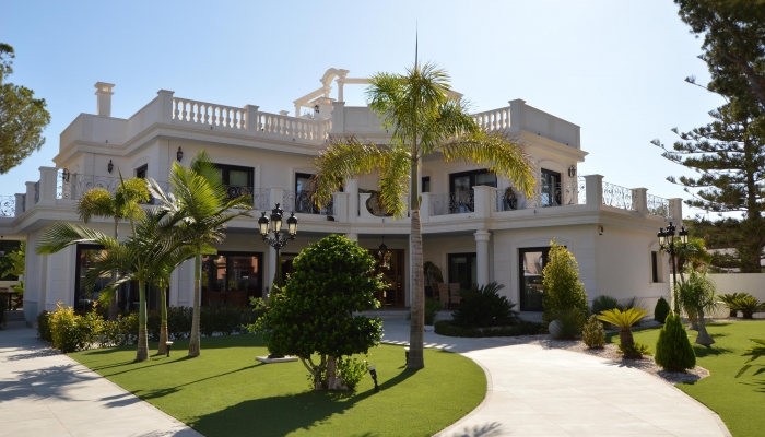 The luxury villa